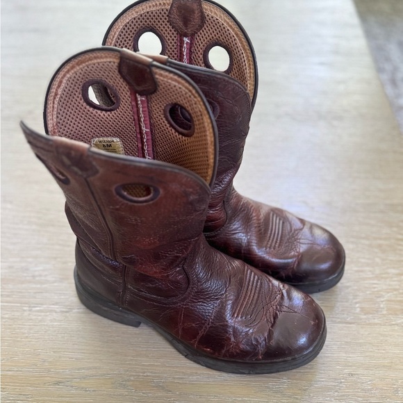 Twisted X men’s Brown Leather Western cowboy leather round toe Boots size 8 B main image 7